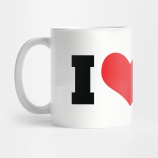 I Heart Bats Mug